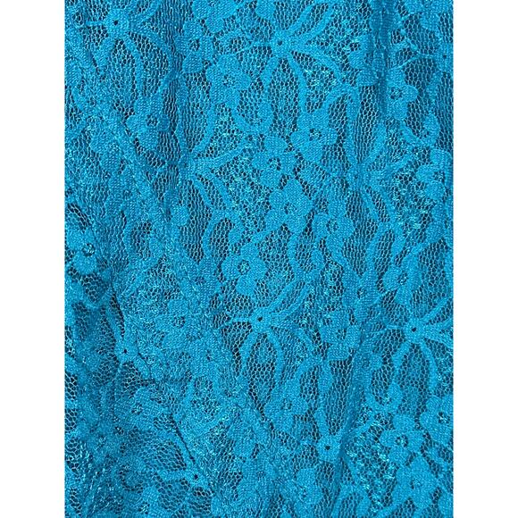 LOGO by Lori Goldstein Women's Lace Shrug Top Size 4X / 5X Blue A397997 Annika - Picture 8 of 10